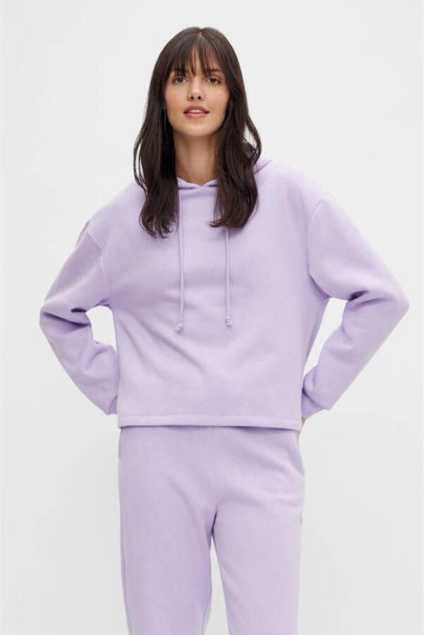 PIECES hoodie PCCHILLI paars
