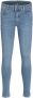 PIECES KIDS high waist slim fit jeans LPRUNA light denim Blauw Meisjes Stretchdenim 128 - Thumbnail 1