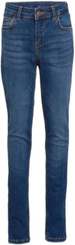 PIECES KIDS skinny jeans LPRUNA medium blue denim Blauw Meisjes Stretchdenim 122