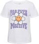 PIECES KIDS T-shirt PKAPRIL met printopdruk wit Meisjes Stretchkatoen Ronde hals 122 128 - Thumbnail 1