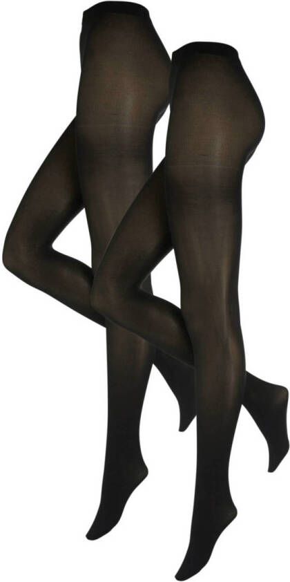 Pieces Panty PCNEW NIKOLINE 40 DEN 2 PACK TIGHTS NOOS (set 2 stuks)