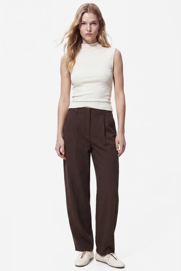 Pieces slim fit pantalon met viscose model 'BOSELLA' - Foto 2