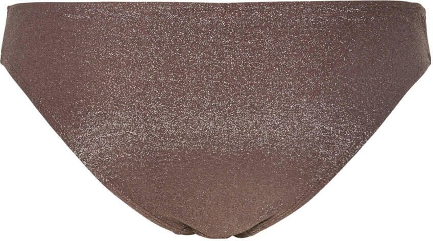 PIECES bikinibroekje PCBLING met lurex bruin