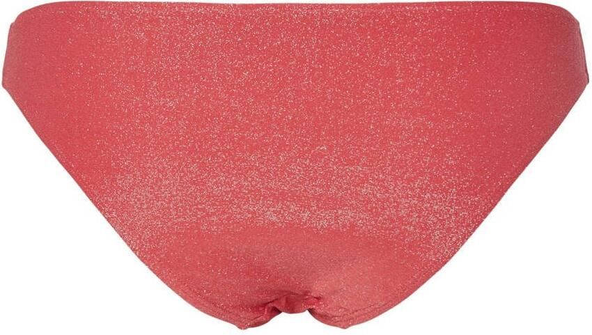 PIECES bikinibroekje PCBLING met lurex koraalrood - Foto 2