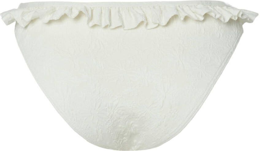 PIECES bikinibroekje PCLADA met ruches wit