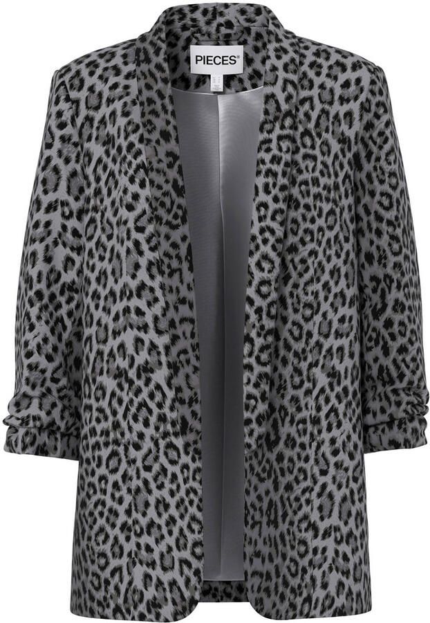 Pieces Regular fit lange blazer met all-over motief model 'BOSELLA' - Foto 2