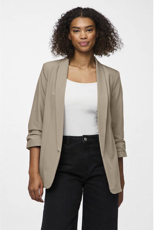 Pieces Blouseblazer PCBOSELLA 3 4 BLAZER NOOS met plooidetail op de mouw