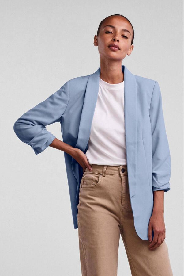 Pieces Blouseblazer PCBOSELLA 3 4 BLAZER NOOS met plooidetail op de mouw - Foto 2