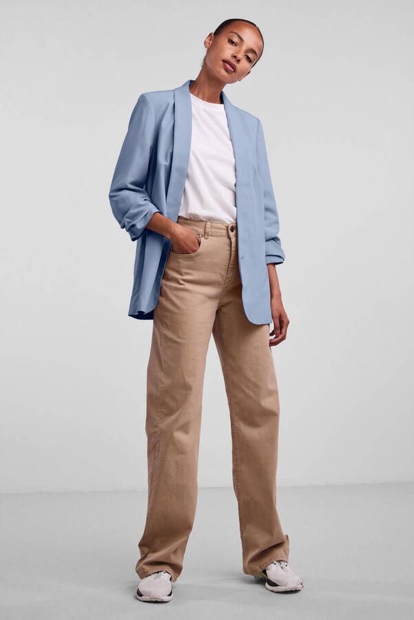 Pieces Blouseblazer PCBOSELLA 3 4 BLAZER NOOS met plooidetail op de mouw