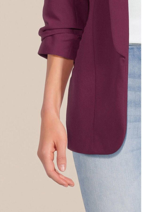 Pieces Blouseblazer PCBOSELLA 3 4 BLAZER NOOS met plooidetail op de mouw