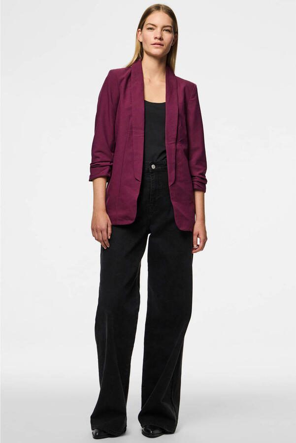 Pieces Blouseblazer PCBOSELLA 3 4 BLAZER NOOS met plooidetail op de mouw - Foto 2
