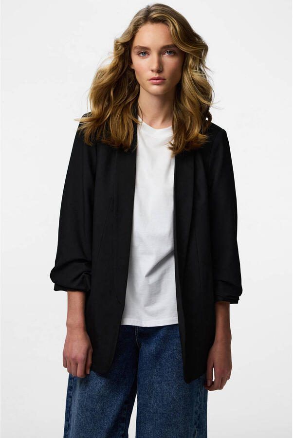 Pieces Blouseblazer PCBOSELLA 3 4 BLAZER NOOS met plooidetail op de mouw - Foto 2