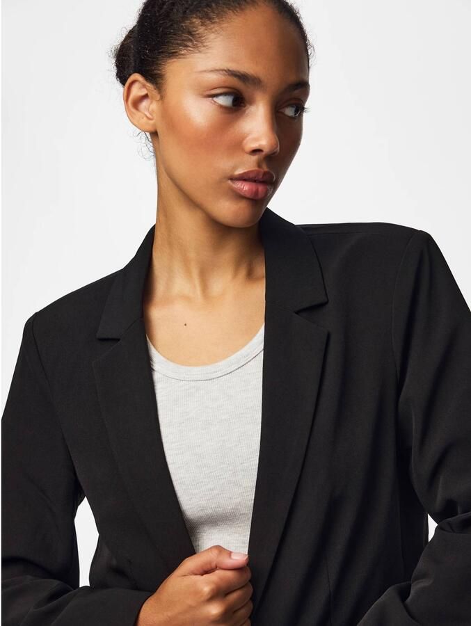 Pieces loose fit longblazer met coupenaden model 'BOZZY' - Foto 2