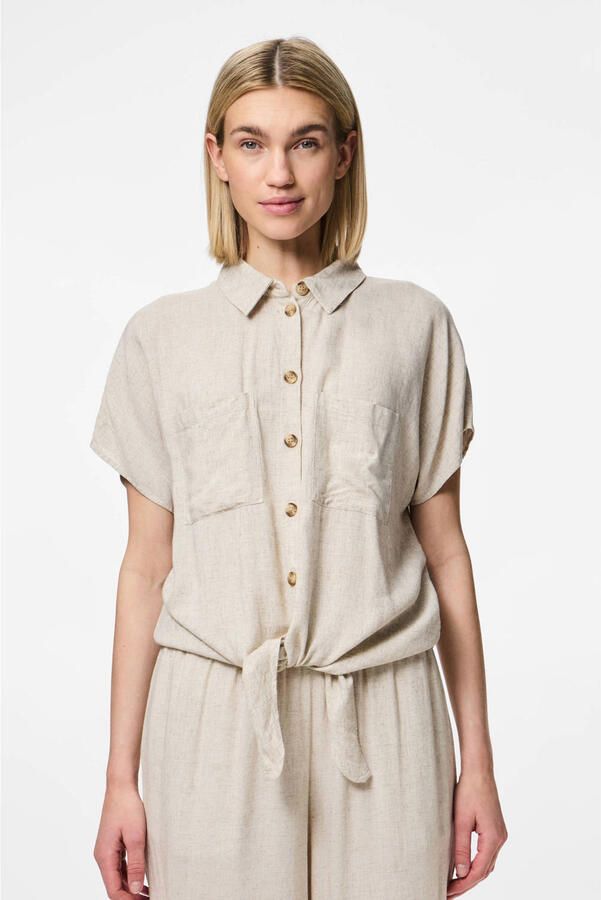 PIECES blouse beige
