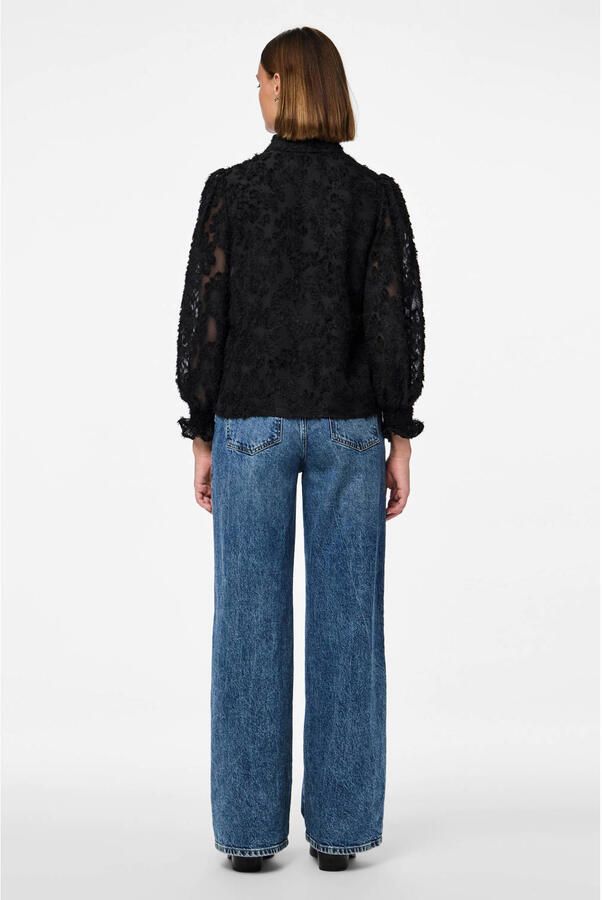 PIECES blouse zwart - Foto 3