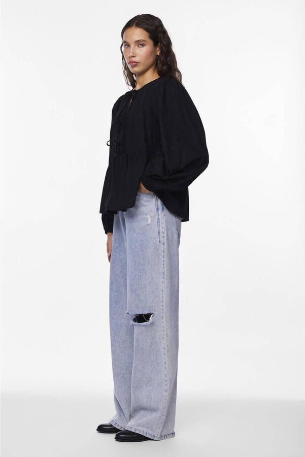 PIECES blousetop zwart
