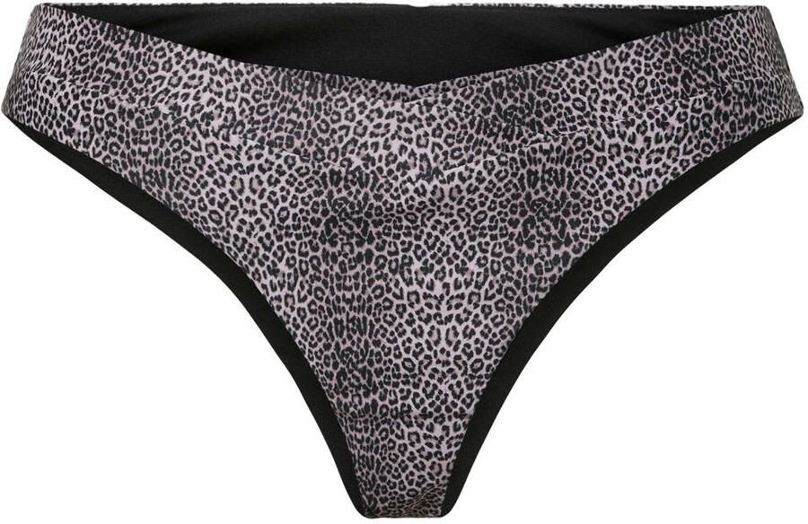 PIECES brazilian bikinibroekje PCBAOMI zwart beige