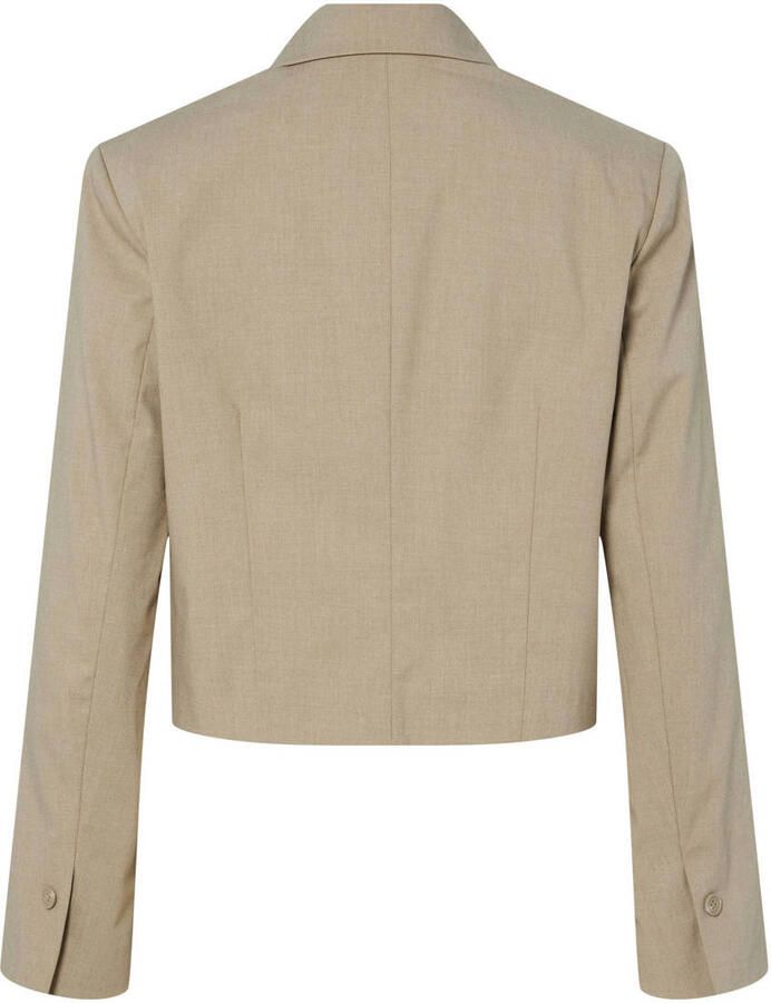 PIECES cropped blazer grijsbruin - Foto 2