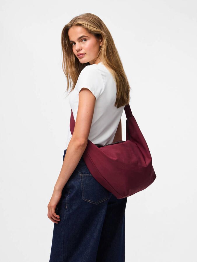 PIECES crossbody tas PCAMANDA bordeauxrood - Foto 3