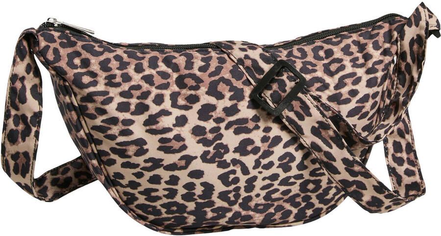 PIECES crossbody tas PCAMANDA met panterprint bruin