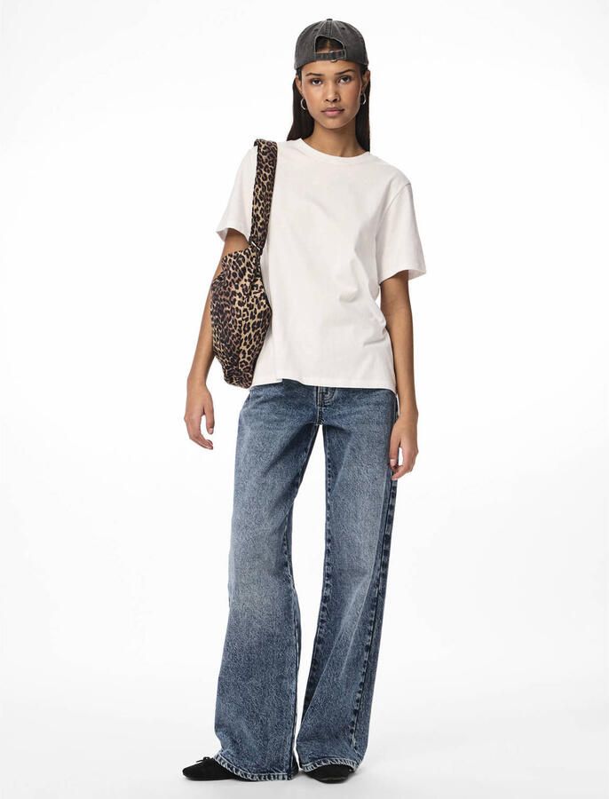 PIECES crossbody tas PCAMANDA met panterprint bruin