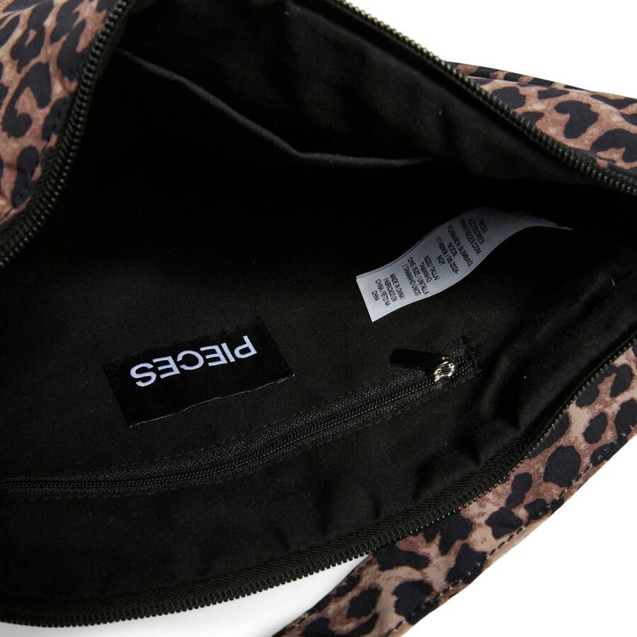 PIECES crossbody tas PCAMANDA met panterprint bruin - Foto 2