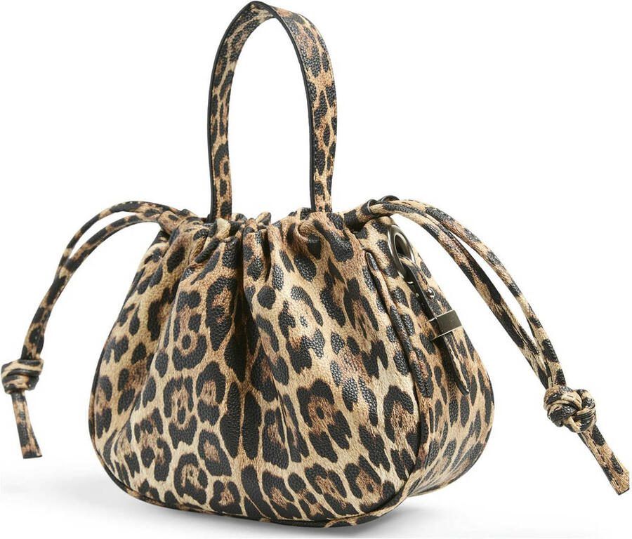 PIECES crossbody tas PCBALLOON met panterprint bruin - Foto 2