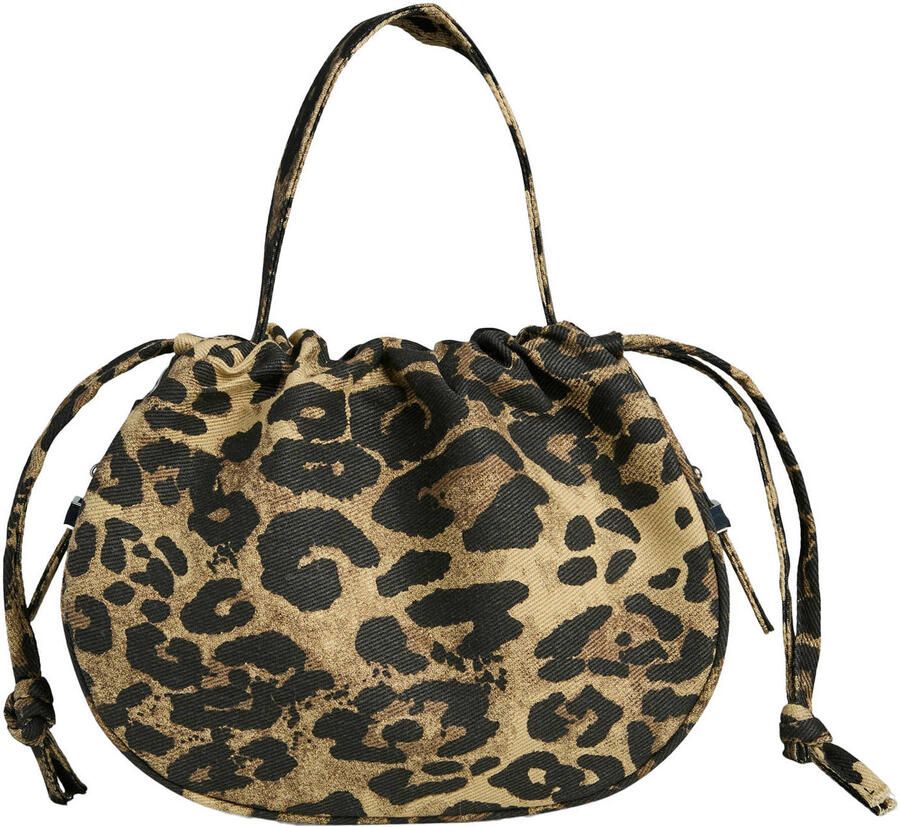 PIECES crossbody tas PCBALLOON met panterprint bruin