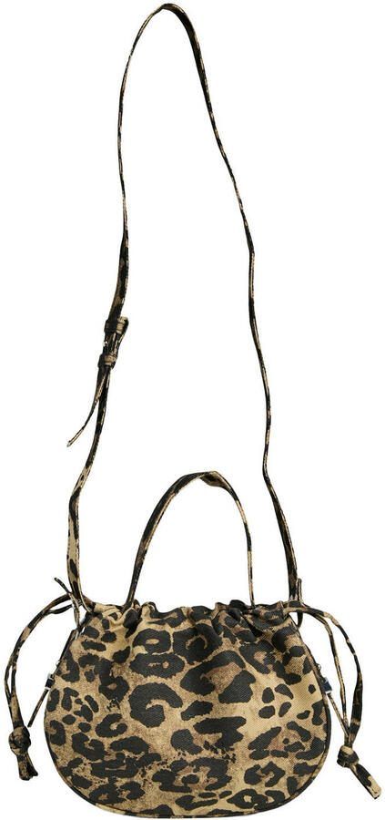 PIECES crossbody tas PCBALLOON met panterprint bruin - Foto 3