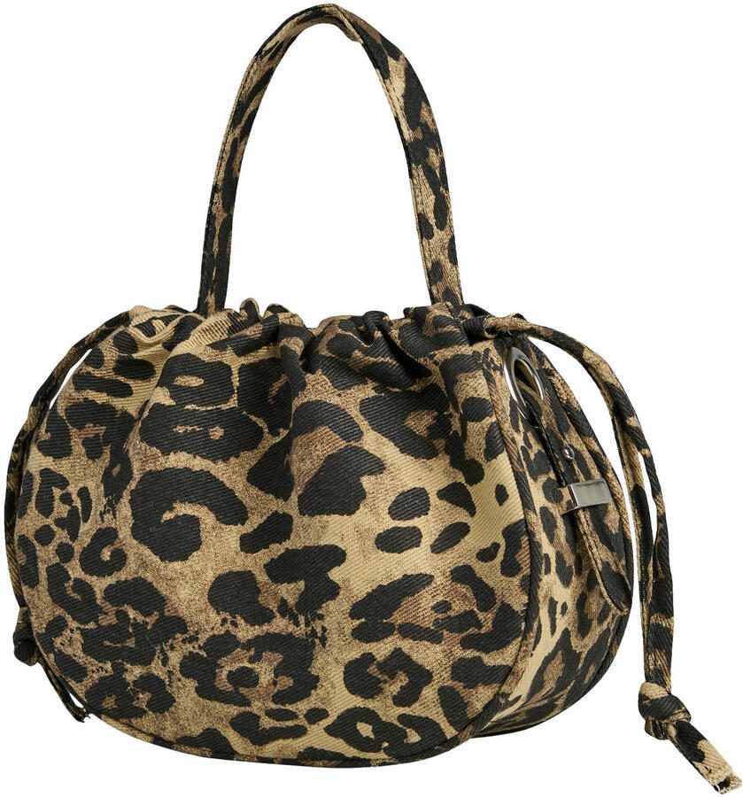 PIECES crossbody tas PCBALLOON met panterprint bruin - Foto 2