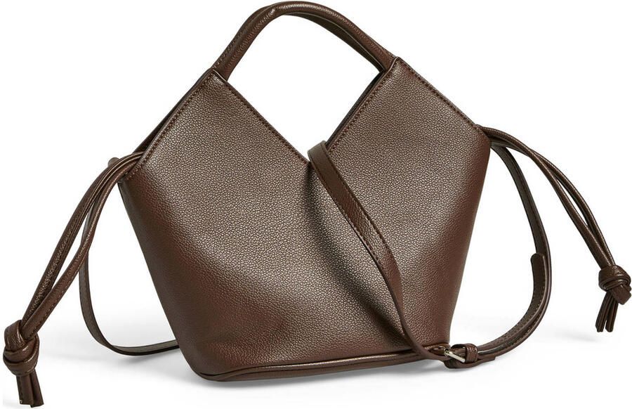PIECES crossbody tas PCMARIA donkerbruin