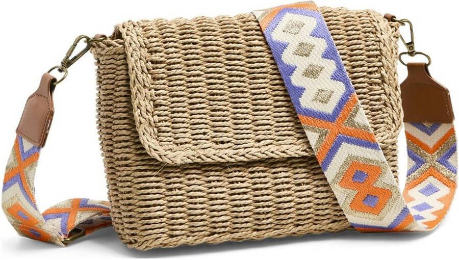 PIECES crossbody tas PCSENIA naturel multi