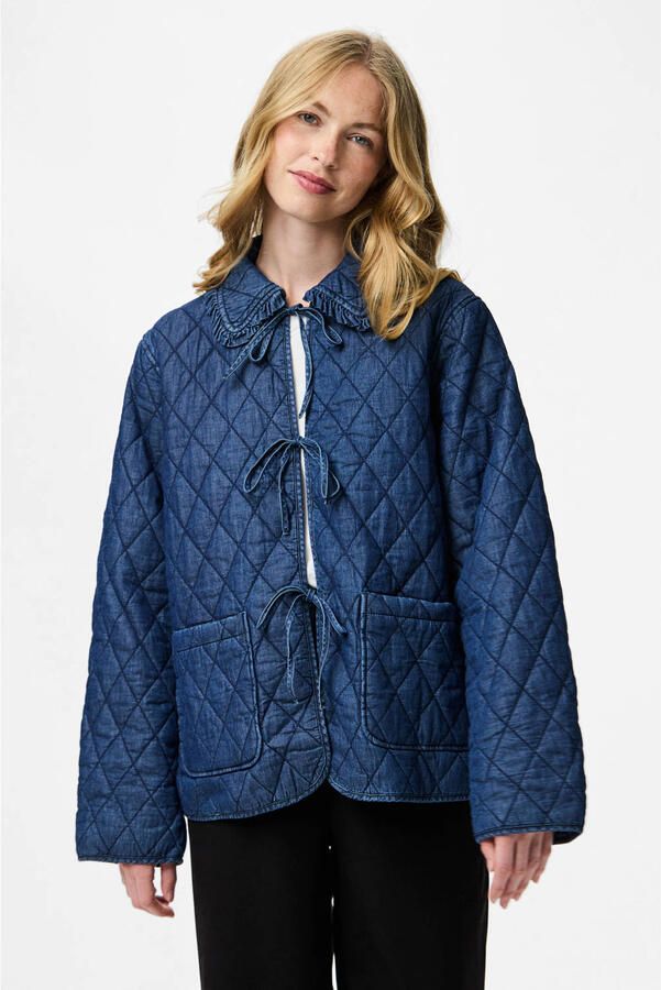 PIECES denim spijkerjas blauw - Foto 2