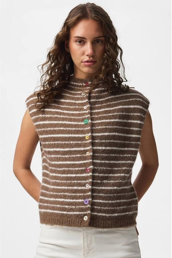 Pieces Regular fit bodywarmer met wol model 'SIRA'