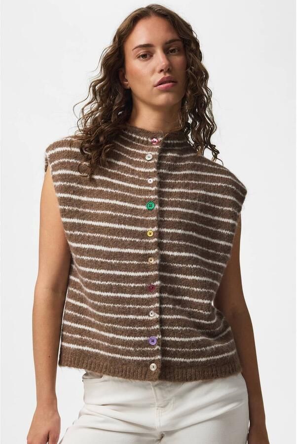 Pieces Regular fit bodywarmer met wol model 'SIRA' - Foto 3
