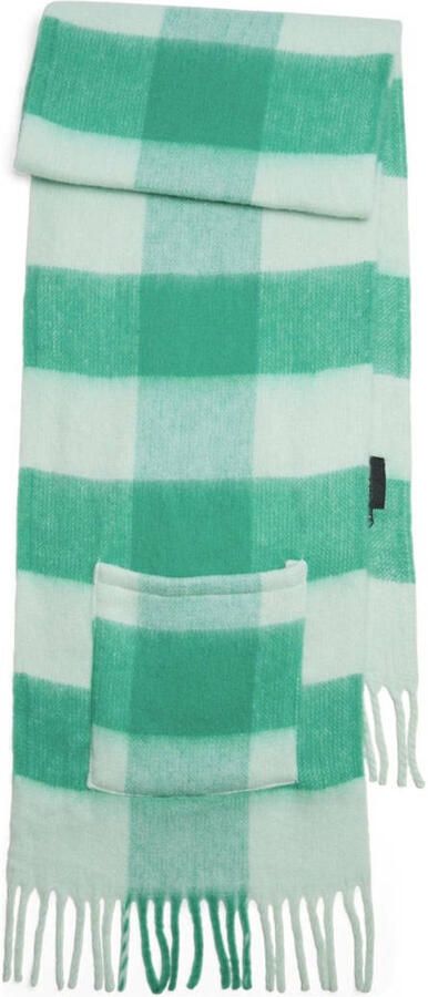 PIECES geruite sjaal PCREA groen