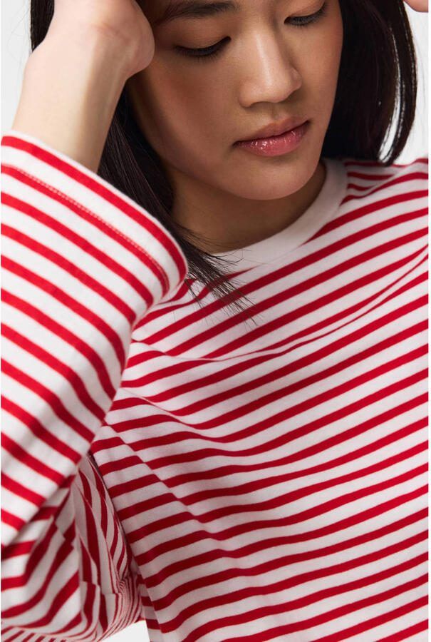 Pieces Regular fit shirt met lange mouwen van katoenmix Model 'SADIE' - Foto 2