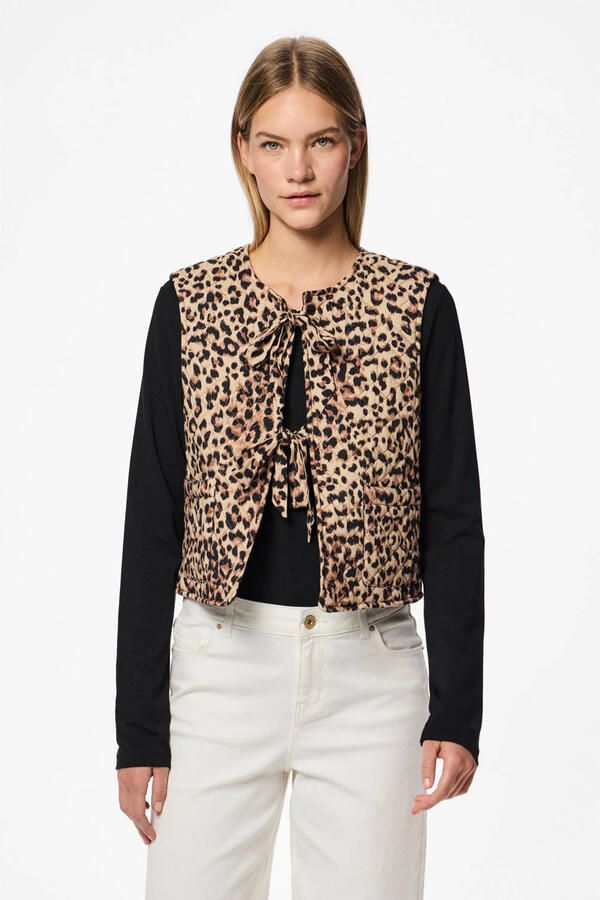Pieces Regular fit gilet van puur viscose model 'SARIA' - Foto 2