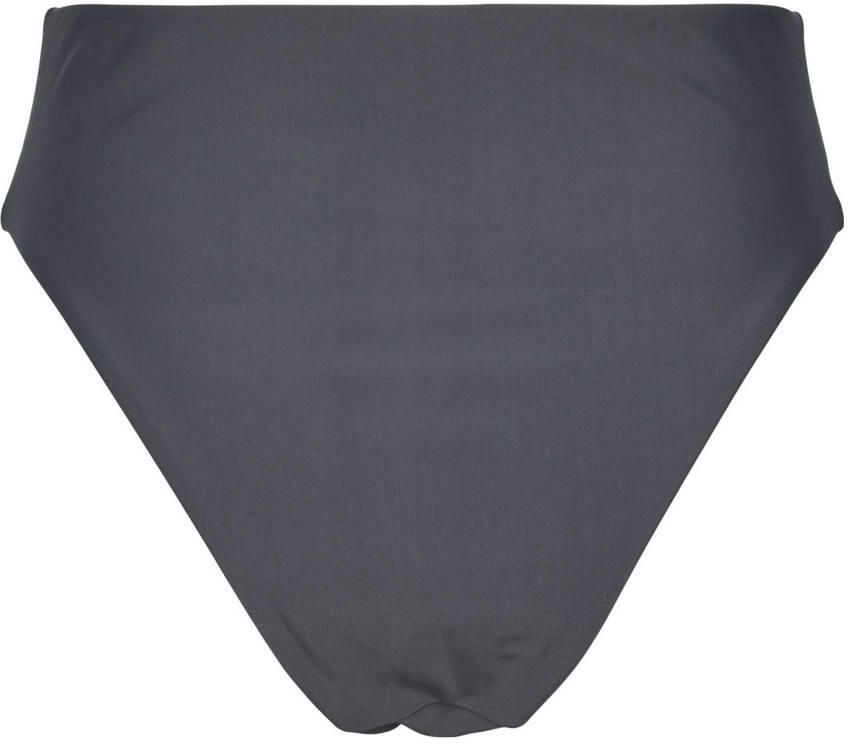 PIECES high waist bikinibroekje PCANNI donkergrijs