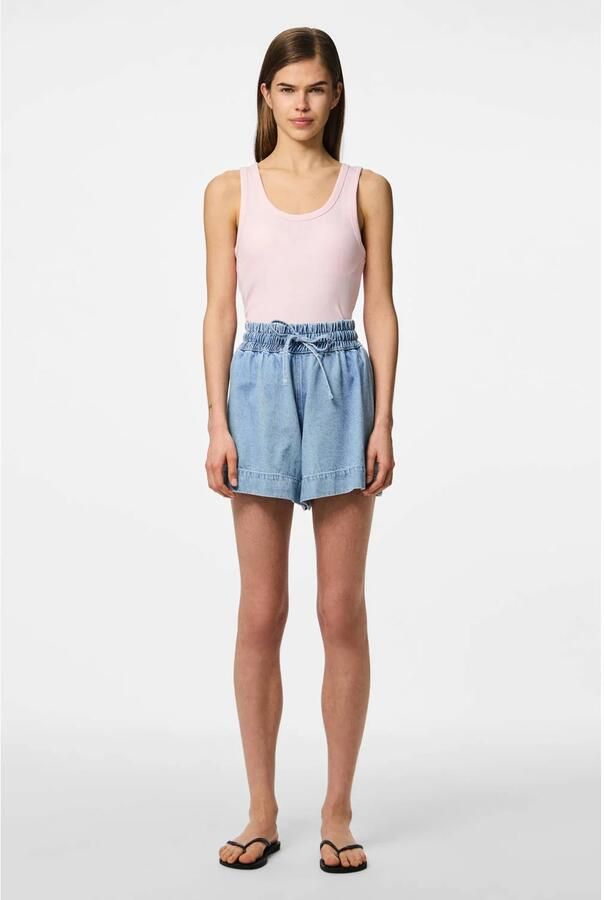 Pieces Korte jeans van puur katoen model 'FLORA' - Foto 3