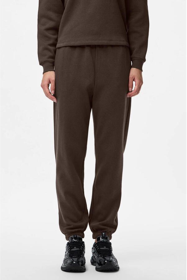 PIECES high waist regular fit sweatpants PCCHILLI bruin - Foto 2