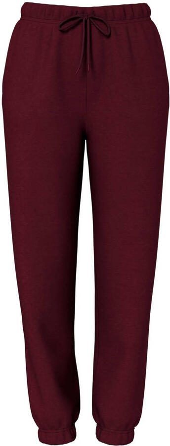 PIECES high waist regular fit sweatpants PCCHILLI donkerrood - Foto 2