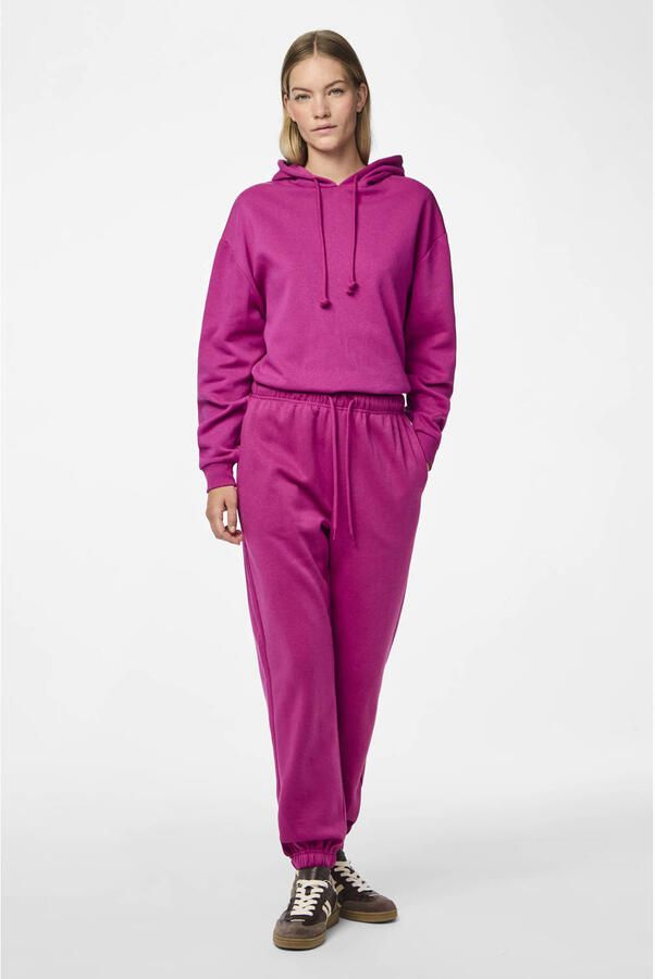 PIECES high waist regular fit sweatpants PCCHILLI fuchsia - Foto 2
