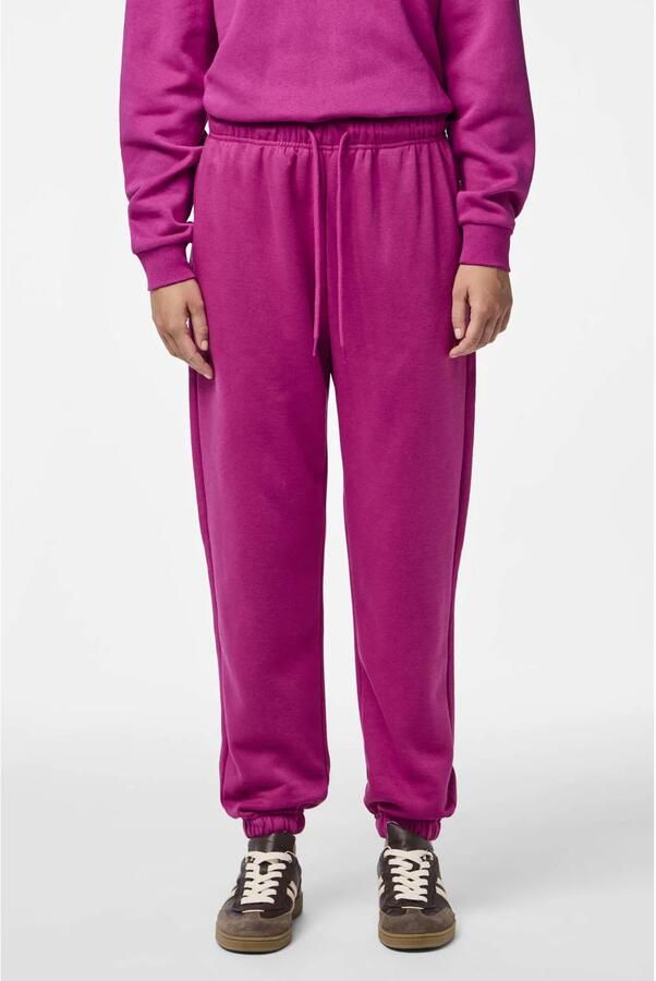 PIECES high waist regular fit sweatpants PCCHILLI fuchsia - Foto 3