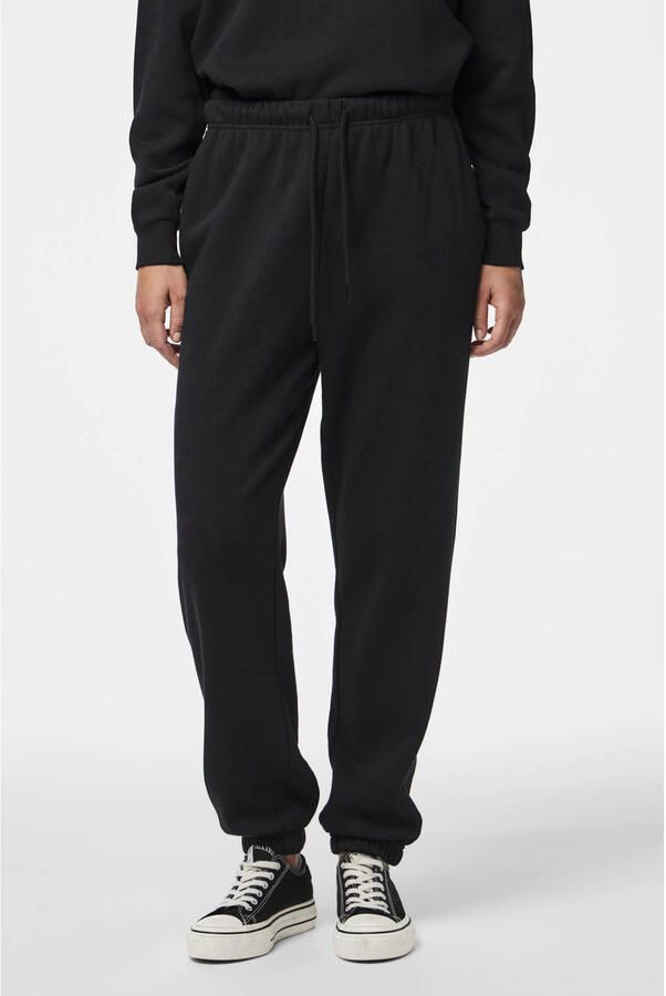 PIECES high waist regular fit sweatpants PCCHILLI zwart - Foto 3