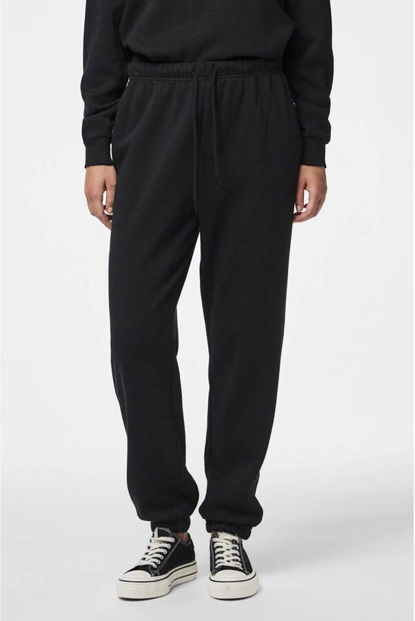 PIECES high waist regular fit sweatpants PCCHILLI zwart - Foto 2