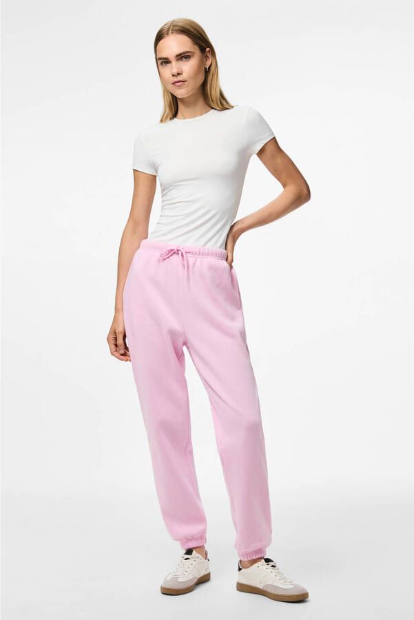 PIECES high waist regular fit sweatpants roze