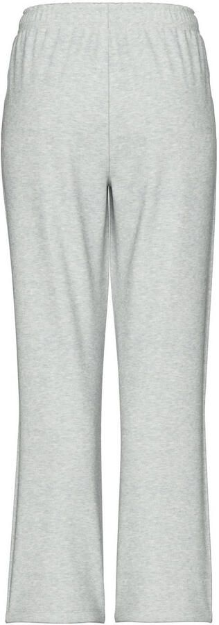 PIECES high waist wide leg sweatpants PCCHILLI lichtgrijs