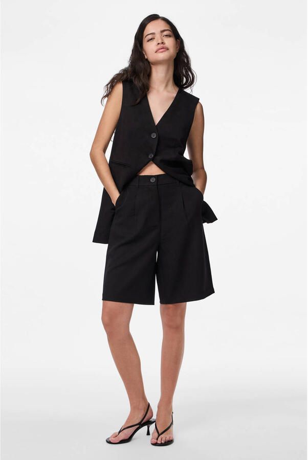 Pieces regular fit chinobroek met viscose model 'KAMIL' - Foto 2