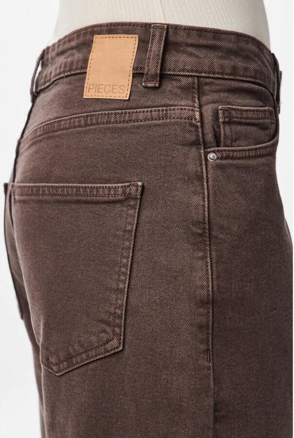 PIECES high waist wide leg jeans bruin - Foto 2